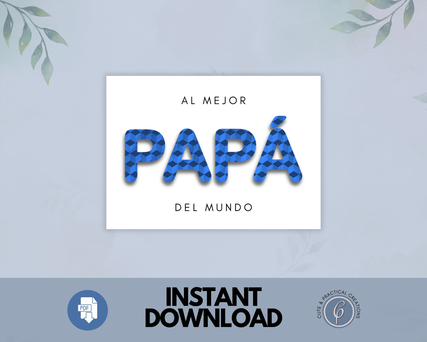 Tarjeta de Gracias por Ser el Mejor Papá en Español