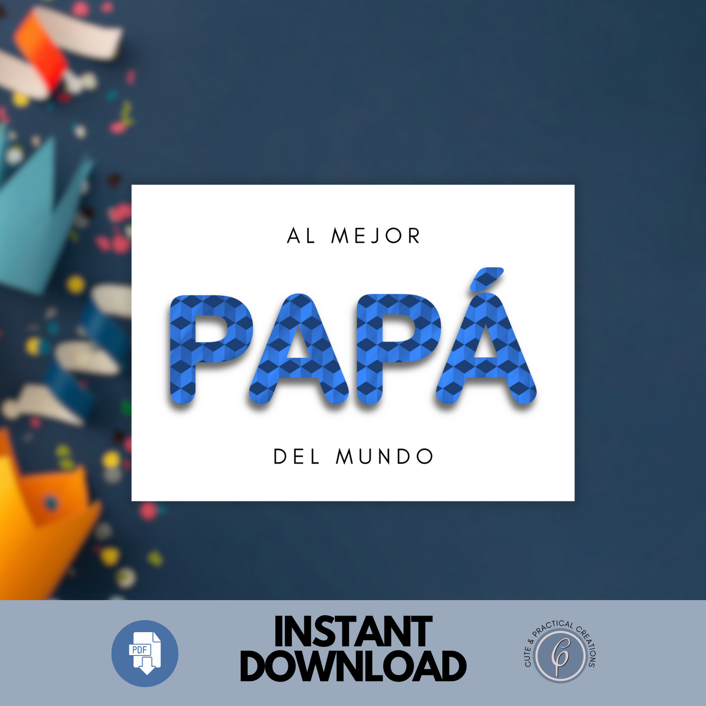Tarjeta de Gracias por Ser el Mejor Papá en Español